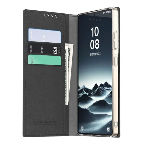 Cover Samsung S25 Ultra Mustang Diary Case Araree - Black